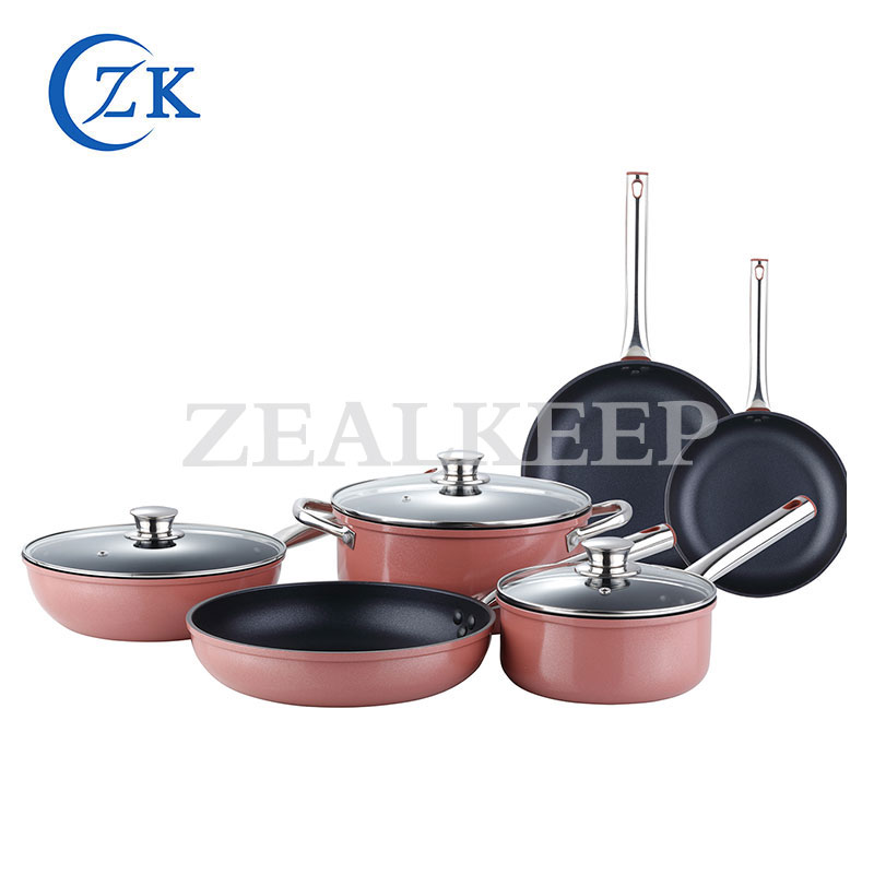 Glaslock Rolled Edge Aluminium Nonstick Köksredskap Set