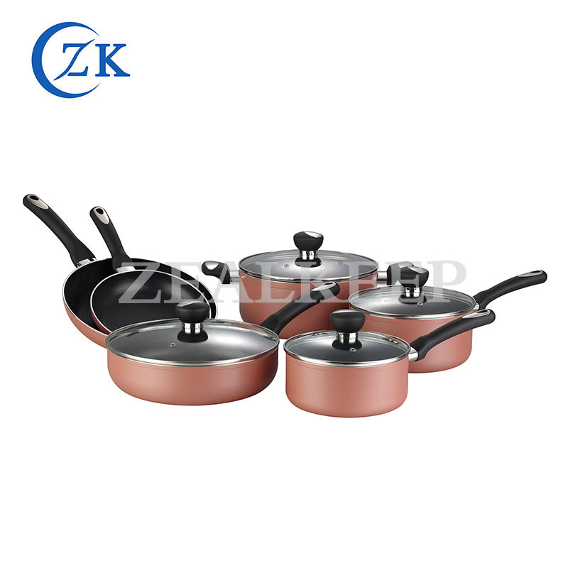 Sträckt aluminium nonstick kokkärl set